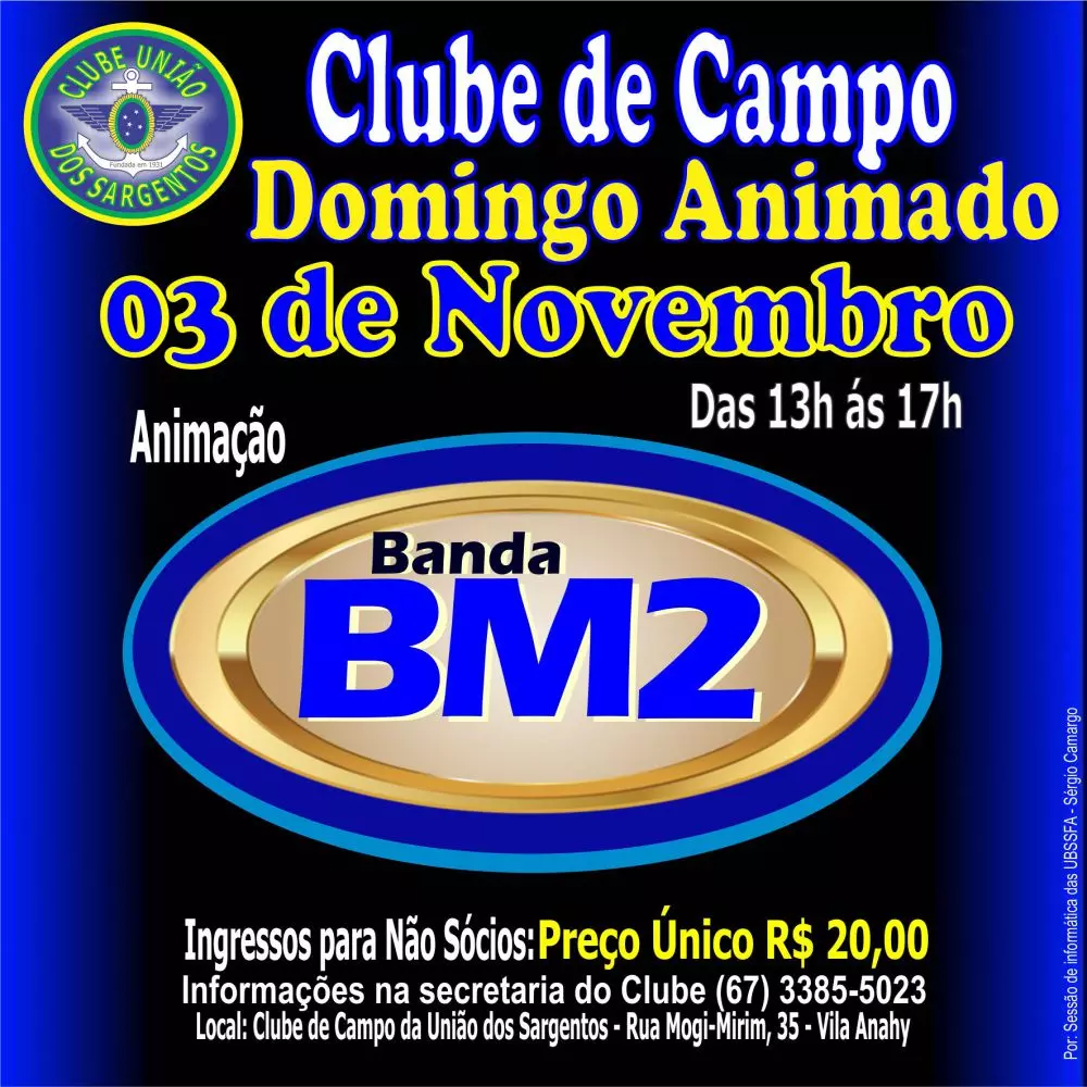 Domingo Animado no Clube de Campo 03/11/2024